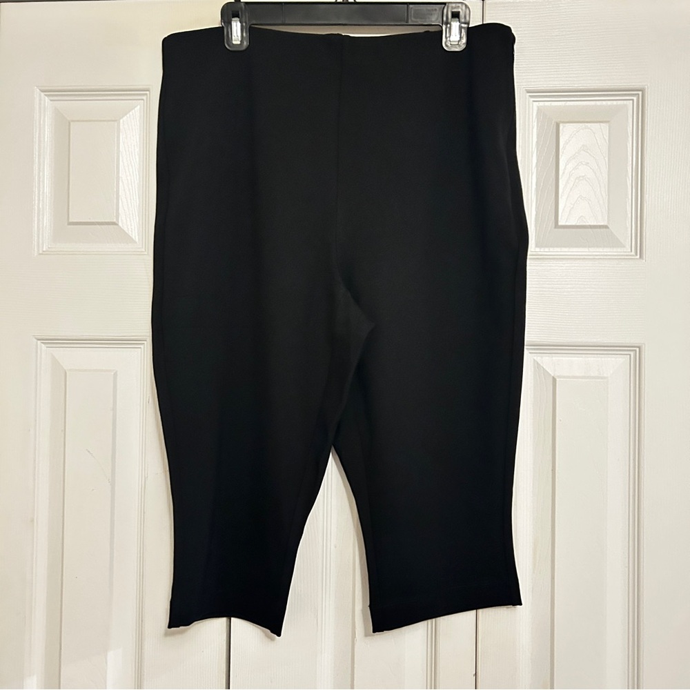 NWT Skims 2X high waisted cropped Capri pant black - Picture 2 of 7